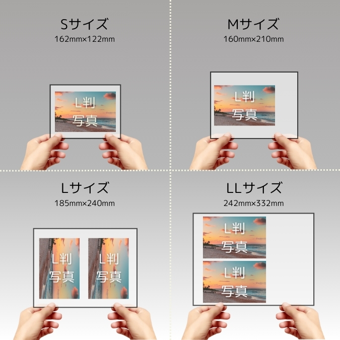 透明アクリル素材を使用しており、写真の美しさを引き立てながら、軽量で扱いやすく、長期間飾っても色褪せにくいのが特長